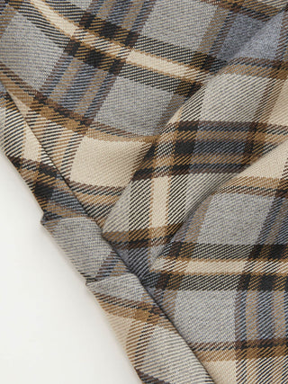 Off-shoulder Tartan Ruched Crop Top