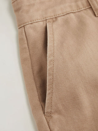 Denim V-neck Button Pocket Wide Leg Jumpsuit