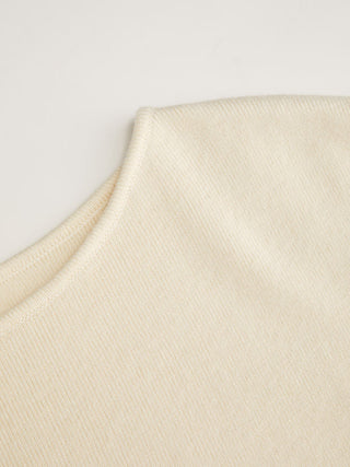 Knit Boat Neck Vest With Belt
