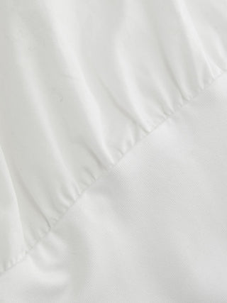 Cotton-blend Mid-length Sleeve Shirt Bodysuit