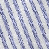 Linen-blend Stripe V-neck A-line Maxi Dress