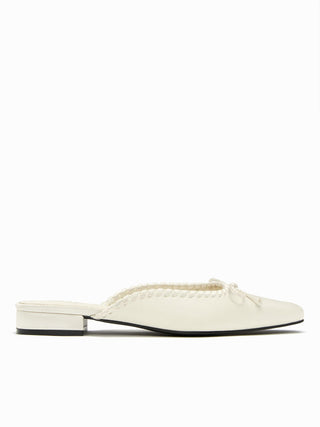 BOWKNOT SQUARE TOE FLATS