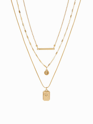 HEART PENDANT LAYERED NECKLACE