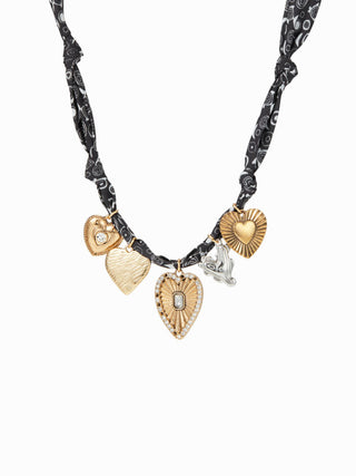 HEART & CHERRY PENDANT NECKLACE