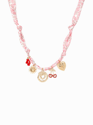 HEART & CHERRY PENDANT NECKLACE