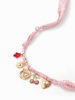 HEART & CHERRY PENDANT NECKLACE