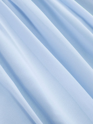 Chiffon Draped Flared Maxi Dress