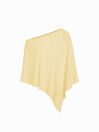 Chiffon Asymmetrical Hem Poncho Top