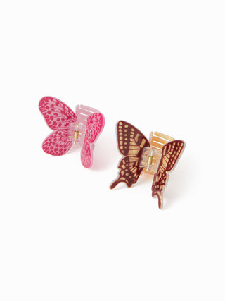 2PCS BUTTERFLY HAIR CLAW SET