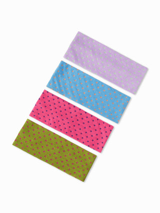 4PCS POLKA DOT HEADBAND
