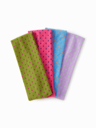 4PCS POLKA DOT HEADBAND