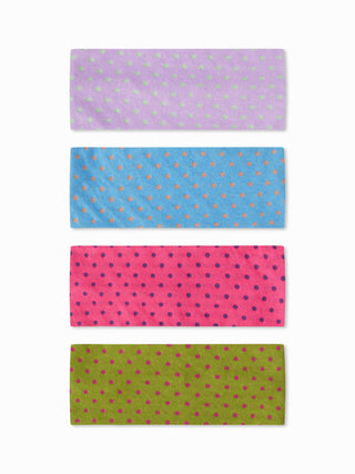 4PCS POLKA DOT HEADBAND