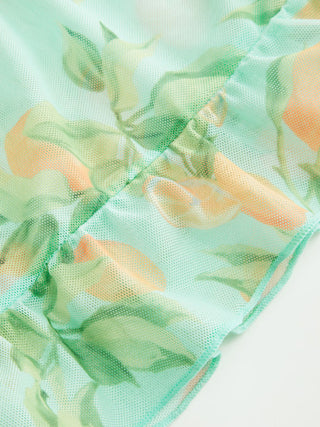 Sweetheart Fruit Bowknot Ruffle Tankini Set