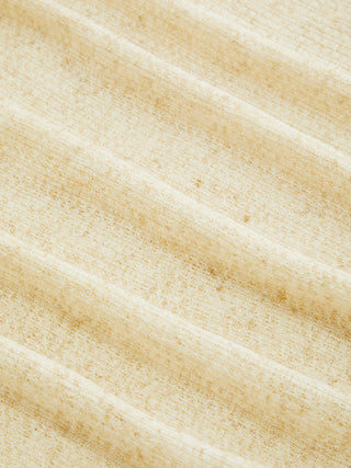 Linen-blend Boat Neck Oversized Long Sleeve Top