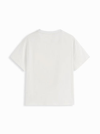 Cotton Floral Graphic Oversized Tee