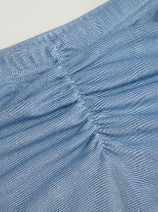 Textured Mid Rise Star Graphic Ruched Mermaid Maxi Skirt