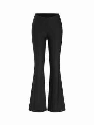 Low Rise Slim Flared Trousers