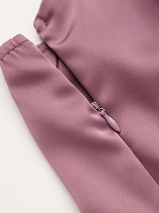 Satin Draped Sweetheart Cami Crop Top