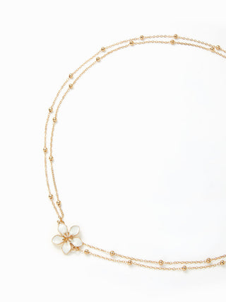 FLOWER LAYERED WAIST CHAIN