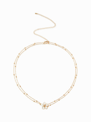 FLOWER LAYERED WAIST CHAIN