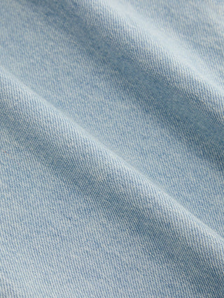 Denim Mid Rise Barrel-Leg Side Strap Jeans