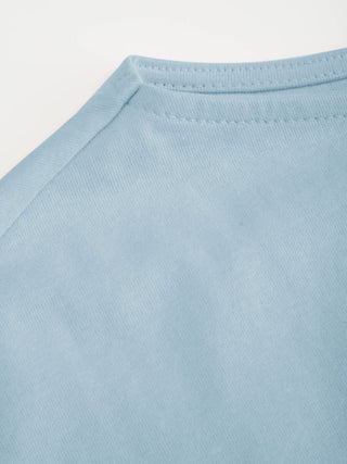 Cotton-blend Boat Neck Ruched Asymmetrical Hem Tee