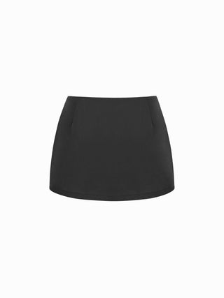 Satin Low Rise Bodycon Mini Skirt