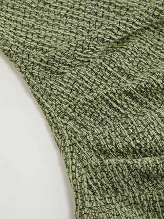 Cotton-blend Asymmetrical Neck Top