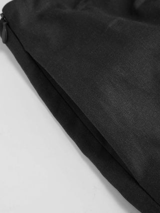 Linen-blend Wrap Front A-line Split Mini Skort