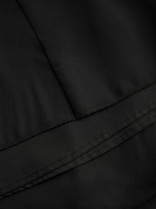Chiffon Mid Rise Draped A-line Maxi Skirt