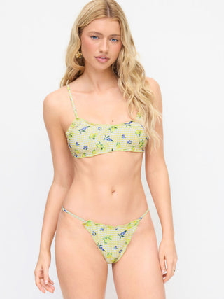 U-neckline Fruit Bracelet Bikini Set