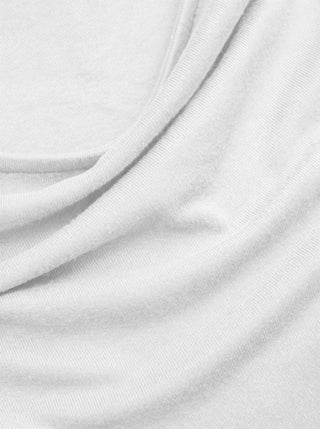 Boat Neck Mid-length Bell Sleeve Ruched Tee