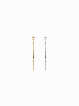 2 PAIRS TEXTURED HOOP EARRINGS SET