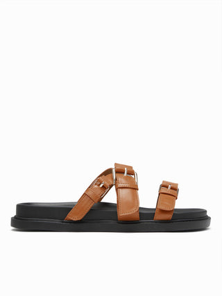 MULTI BAND BUCKLE SLIPPERS