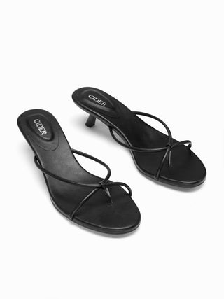 FLIP-FLOP KITTEN HEEL SANDALS