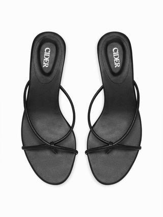 FLIP-FLOP KITTEN HEEL SANDALS