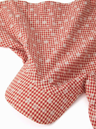 BOWKNOT & GINGHAM HEADSCARF BASEBALL HAT