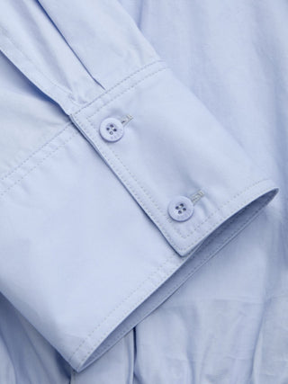 Cotton-blend Mid-length Sleeve Shirt Bodysuit