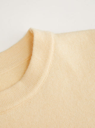 Knit Stand Collar Peplum Hem Short Sleeve Top