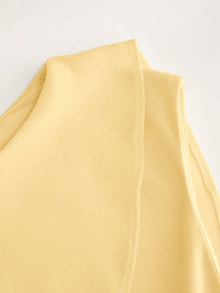 Textured Boat Neck Ruched Asymmetrical Draped A-line Mini Dress