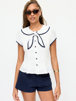 Cotton-blend Low Rise Utility Pocket Micro Shorts