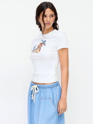 Cotton-blend Dog & Anchor Graphic Tee