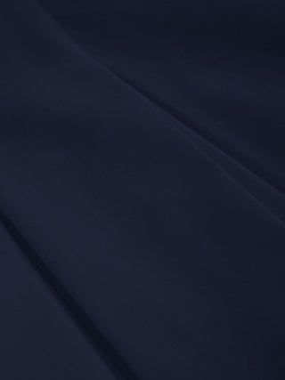 Linen-blend Boat Neck Pleated A-line Mini Dress