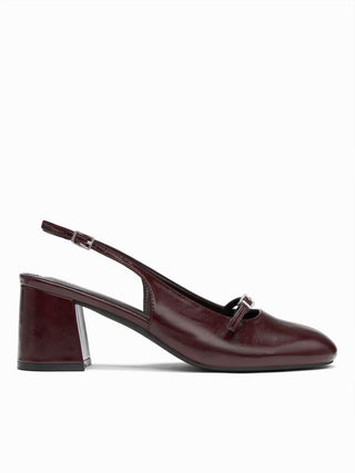 BUCKLE SLINGBACK CHUNKY HEELS