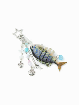 FISH & SHELL & TURTLE KEYCHAIN
