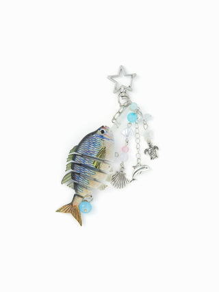 FISH & SHELL & TURTLE KEYCHAIN