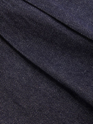 Denim Mid Rise Metal Detail Oversized Wide Leg Jumpsuit With Belt