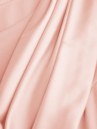 Boat Neck Bell Sleeve Draped Knotted Flared Maxi Dress