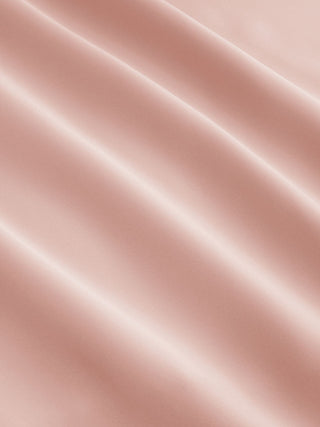 Satin V-neck Twist Knotted Flared Maxi Dress