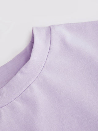 Cotton-blend Short Sleeve Ruffled Hem Tee